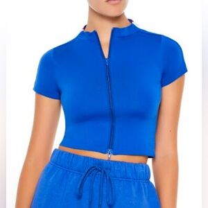 Crop Zip Up Top, Women’s Size M/L (runs small) NWT